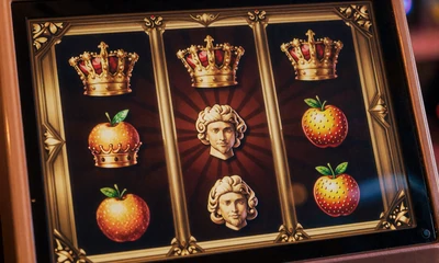 Shining Crown Slot mit goldenen K&ouml;nigskronen und k&ouml;niglichen Juwelen als Symbole